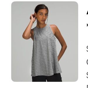 EUC Lululemon Open Back All Tied Up Tank Top